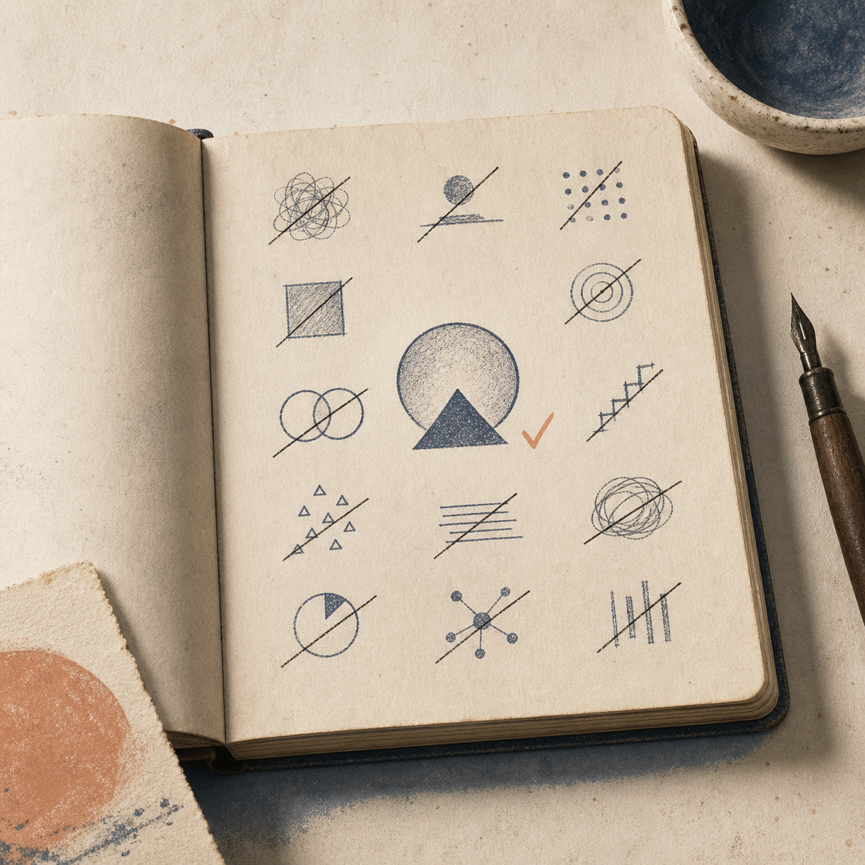 commonplace book · 多数想法都被划掉